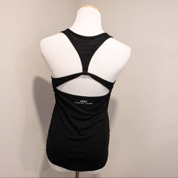 Lorna Jane Black Sharp Excel Tank Top - Size Medium - Picture 5 of 7